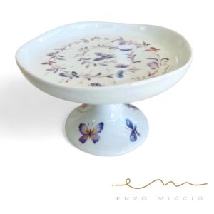 Alzatina decoro farfalle colorate Enzo Miccio Collection