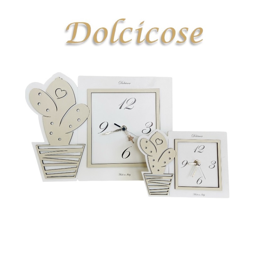 Orologio in legno Modello Cactus Dolcicose