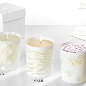 Candele  profumate in bicchiere cristallo ENZO MICCIO