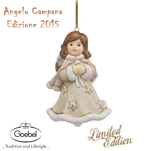 Goebel Angelo  a Campana in porcellana Ed. Natale 2015
