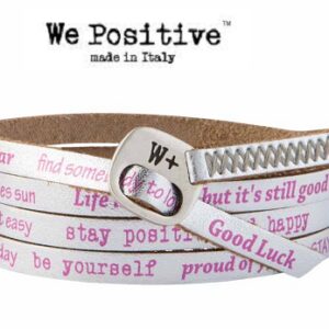 Braccialetto WE POSITIVE VINTAGE Col Argento e Fucsia