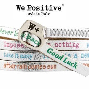 Bracciale WE POSITIVE VINTAGE Col Argento e scritte color