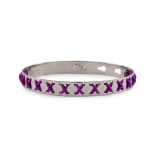 Bracciale WE POSITIVE FRIENDS CROSS COL.ARGENTO C/VIOLA