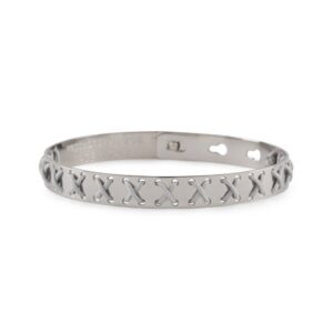 Bracciale WE POSITIVE FRIENDS CROSS COL.ARGENTO C/GRIGIO