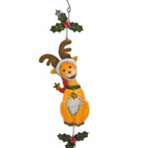 Addobbo Natale Renna con campanello da appendere GOEBEL