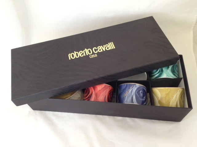 Set 6 Tazze da thè con piattino DARK LADY ROBERTO CAVALLI HOME