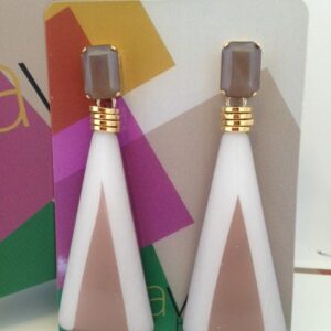 Orecchini pendenti geometrici con toppa Paviè Bijoux