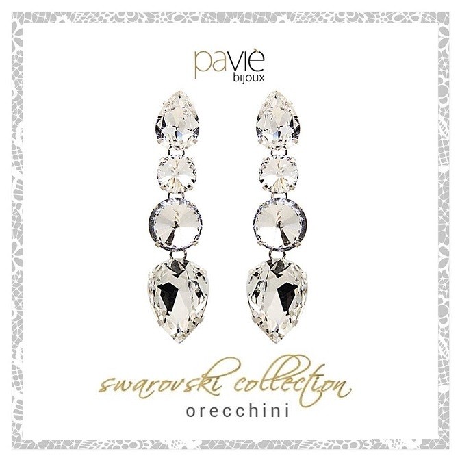 Orecchini pendenti Cristallo Swarovsly di PAVIE' BIJOUX