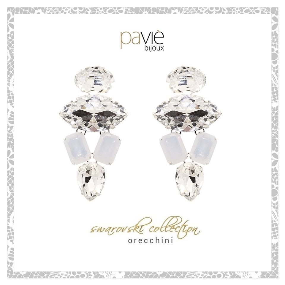 Orecchini pendenti Cristallo Swarovsky di PAVIE' BIJOUX