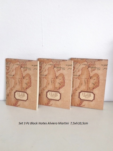 Set 3 Pz Block Notes  ALVIERO MARTINI 1° CLASSE