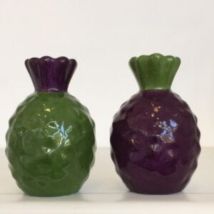 Coppia sale e pepe Ananas in porcellana Sarah Anderson Paris