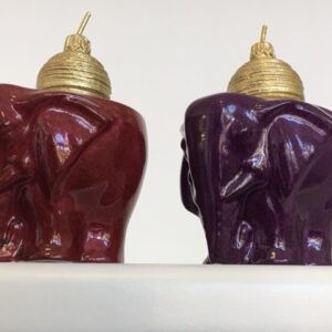 Coppia Porta T-light elefante Sarah Anderson Paris