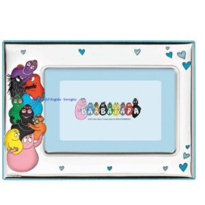 Cornice Portafoto Bimbo Argento bilaminato Linea Barbapapà