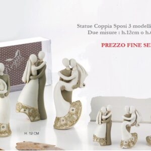 Statua Coppia Sposi 3 assortiti Bomboniere Outlet