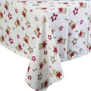 Tovaglia rettangolare 100% cotone orsetti e stelle BRANDANI