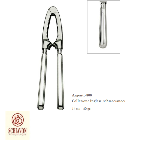 Schiaccianoci in argento 800 SCHIAVON ARGENTERIA