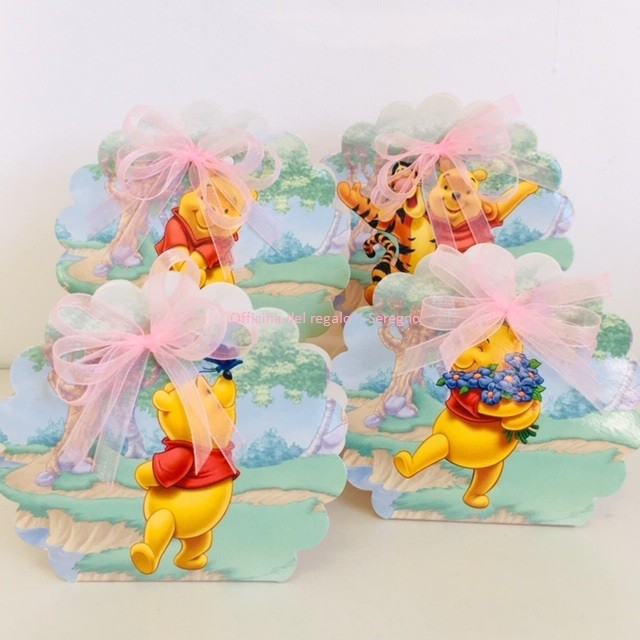 Set 24 Pz Scatoline "WINNIE THE POOH" Rosa