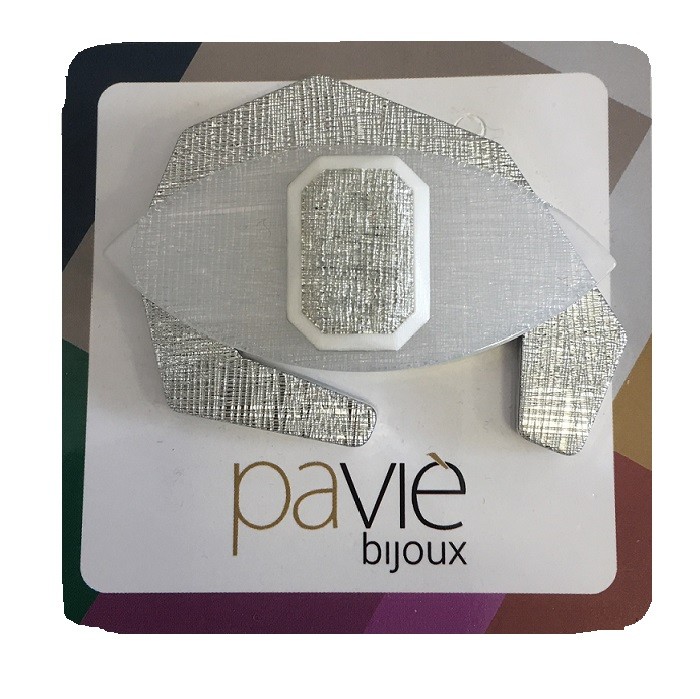 Spilla Occhio lavorazione Scratch argentata o dorata Paviè Bijoux