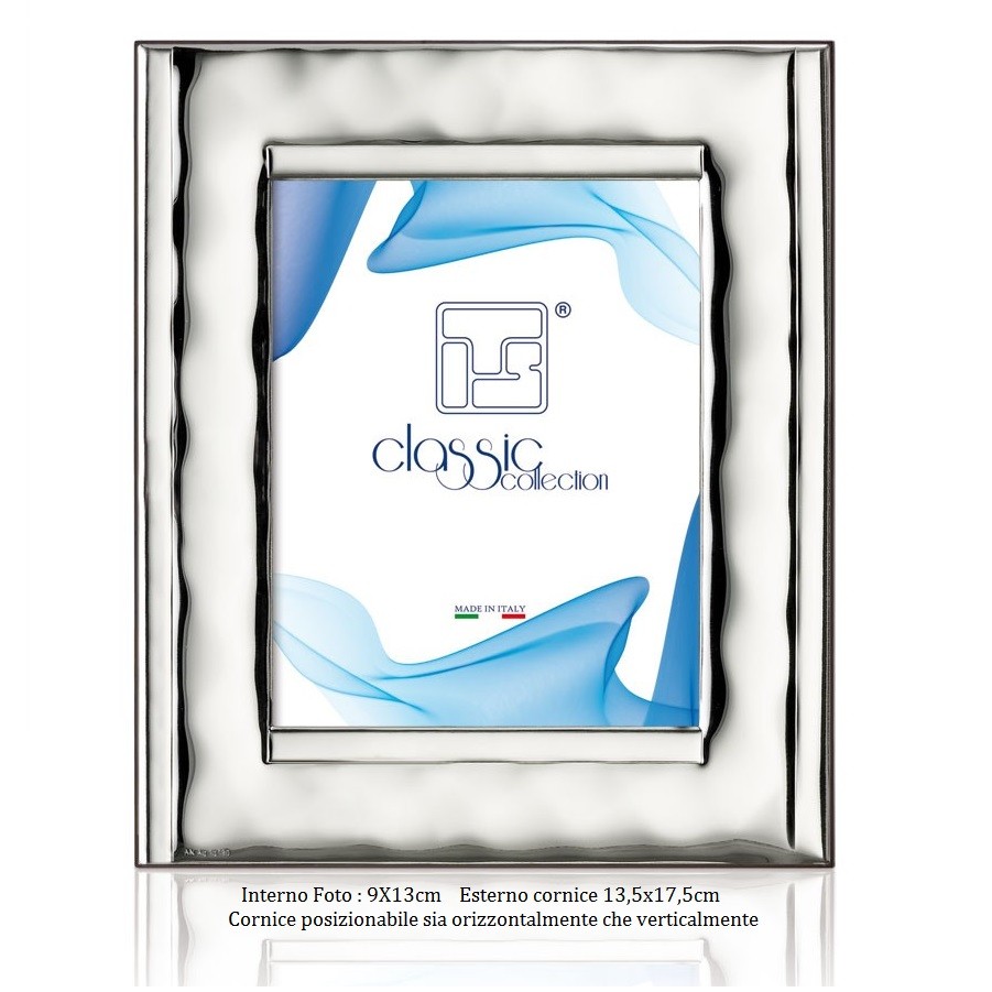 Portafoto Cornice in Argento retro legno