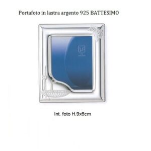 Cornice portafoto lastra argento 925 Battesimo  