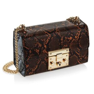 Borsa Clutch in ecopelle Rettile Multicolor Ottaviani 