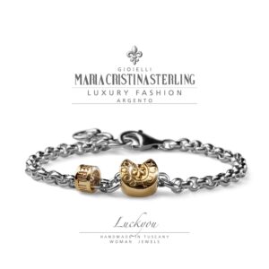 Bracciale Donna con Ferro di Cavallo Good Luck in argento 925‰