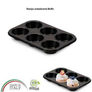 Stampo 6 Muffins antiaderente 