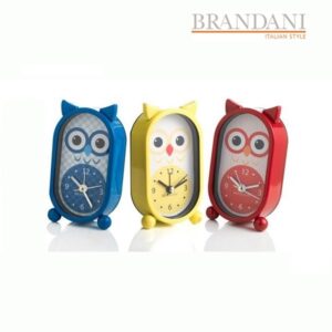 Orologio Sveglia Gufetto BRANDANI colori assortiti