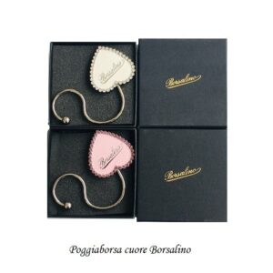 Gancio Poggia Borsa Cuore con strass Borsalino