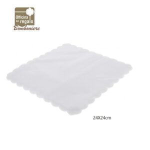 Confezione 50 pz Tulle quadrato velo di fata Bianco