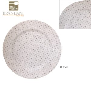 Sottopiatti stelle strass bianco e argento BRANDANI