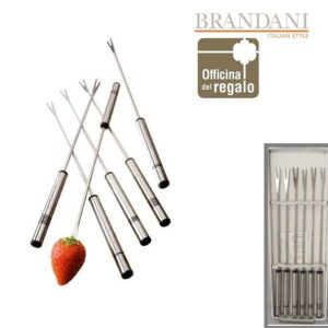 Set 6 forchette per fonduta Inox BRANDANI