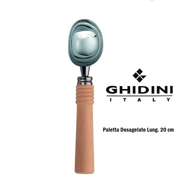 Cucchiaio Dosa gelato con manico in legno GHIDINI
