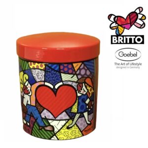 Scatola in porcellana decoro Cuore e Bambini Romero Britto by GOEBEL PORZELAN