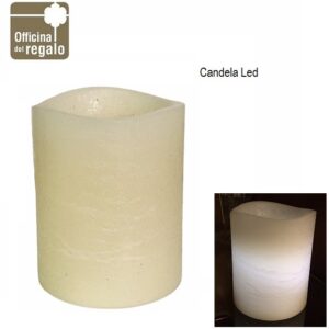 Candela cilindrica Led color Avorio
