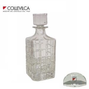 Bottiglia whisky in cristallo molato Colle Vilca