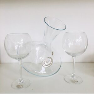 Set 2 Calici Vino con Decander Dondolo in Scatola regalo