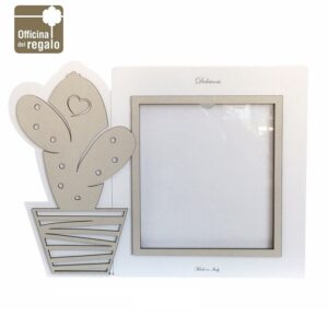 Cornice Portafoto quadrato in legno Maxi Modello Cactus Gardenia Dolcicose