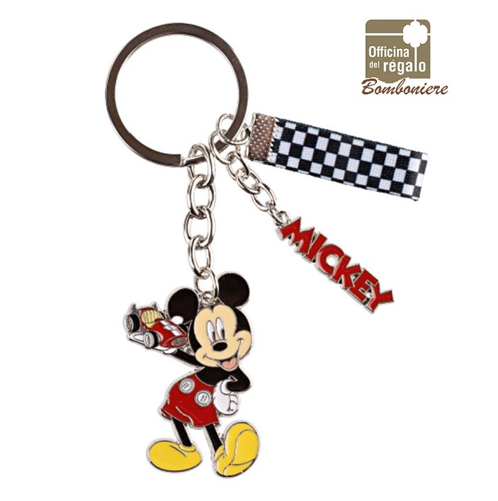 Portachiavi in metallo smaltato Mickey Mouse Topolino