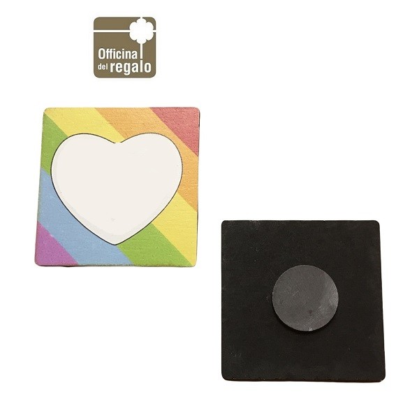 Magneti Calamite Cuore Arcobaleno Unioni Civili