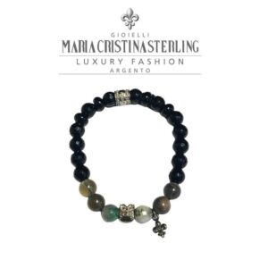 Bracciale donna elastico Lucky stones Maria Cristina Sterling