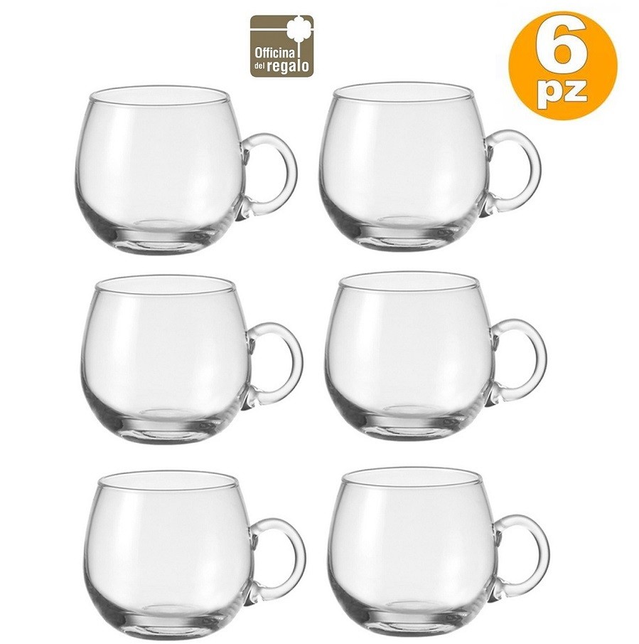 Set 6 coppette bicchieri  Punch o monoporzioni in vetro