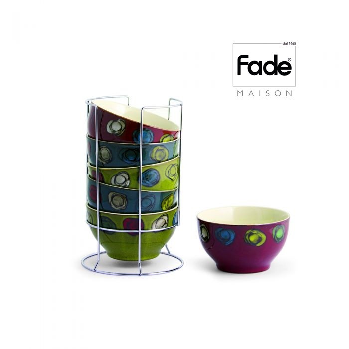 Set 6 ciotole coppette colazione dolce Greta FADE