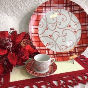 Set 6 Tazzine Caffè con piatto dolce/panettone Abigail FADE