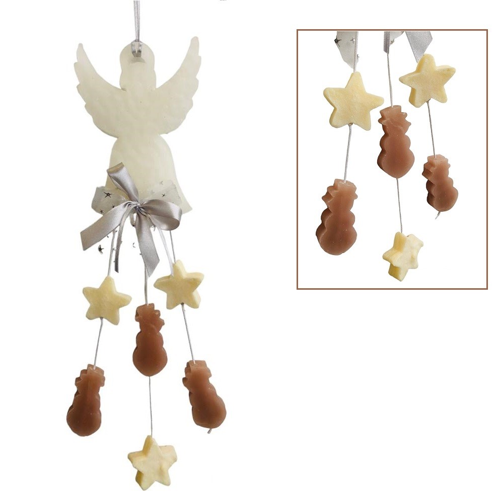 Ghirlanda di saponette profumate  Angeli e stelle da appendere