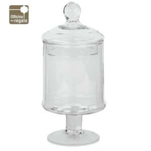 Potiche vaso in vetro con coperchio per confettate