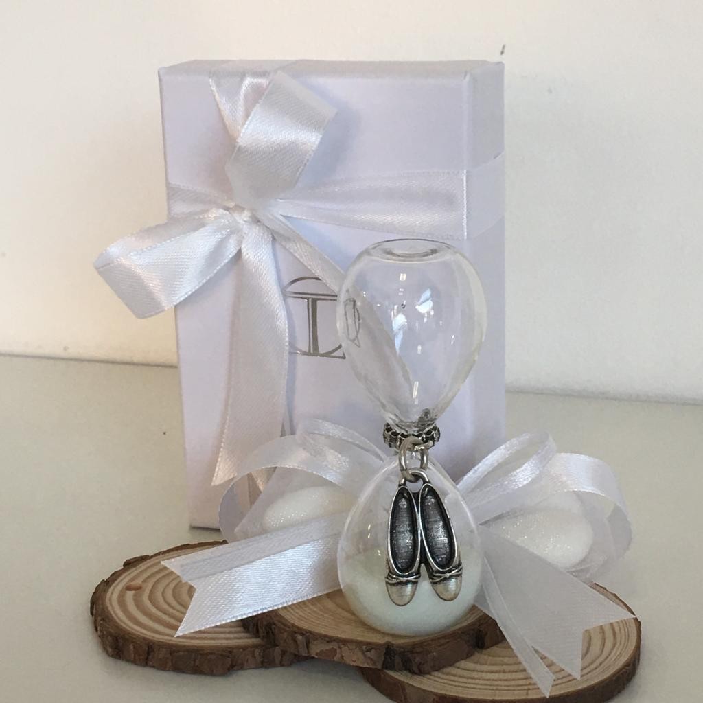 Clessidra con ciondolo Scarpette da Ballerina Danza Bomboniere Comunione Cresima