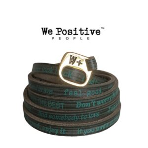 Bracciale We Positive Linea Vintage color Verde Pino e scritte Tiffany