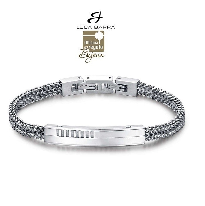 Bracciale uomo in acciaio Luca Barra Bijoux