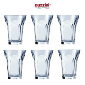 Servizio 6 bicchieri acqua trasparenti Guzzini Belle Epoque